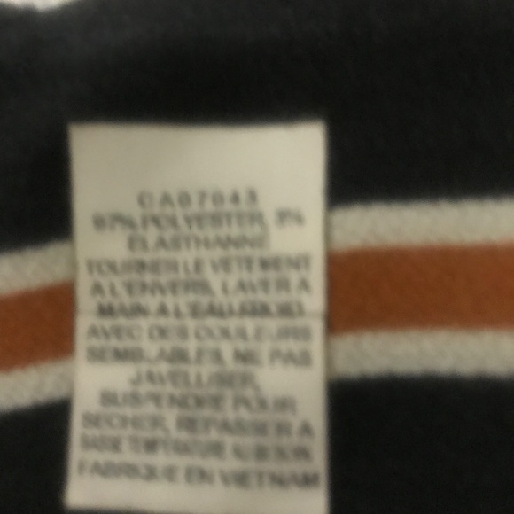 MINE Striped Long Sleeve Wrap Dress | Black Rust White Belted Midi - Picture 8 of 14